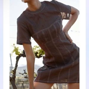 DISSH NOVA Dark Chocolate Linen Dress